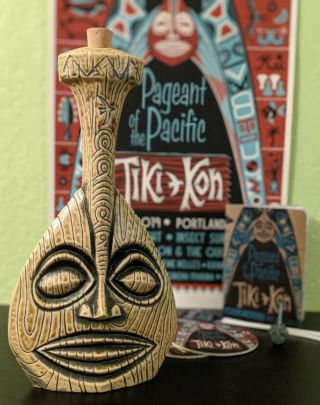Tiki Kon 2019 Limited Paddle Decanter Gift Set By Vantiki 24/25