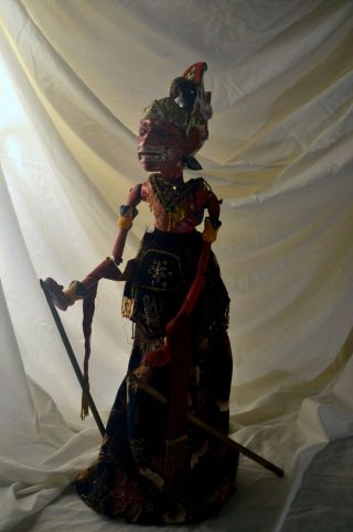 ANGGADA red monkey general wayang Golek Wooden Puppet from JAVA OLD 2