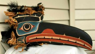 Northwest Coast Native Art Large Raven mask 3