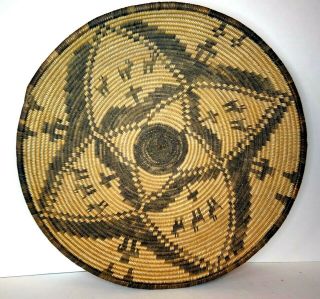 Native American Yavapai/western Apache Basket - Circa 1890 Figures And Animals