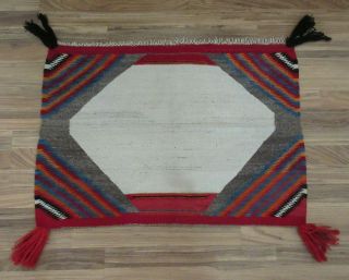 Old Navajo Ceremonial Saddle Blanket - - Nr