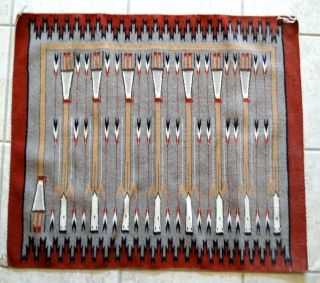 Navajo Design Yei Bi Chei Pattern Rug,  By Jean Esdly,  34 1/2 " X 40 "