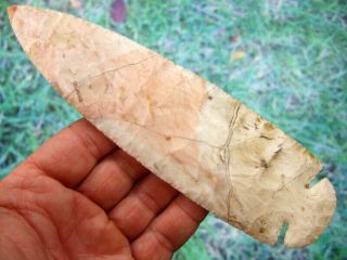 Fine 7 1/2 Inch G10,  Missouri Dovetail Point With Arrowheads Artifacts