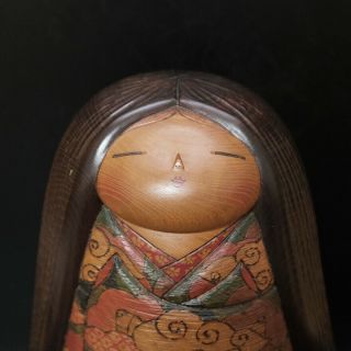 Museum Class Japanese Sosaku Kokeshi Doll By Kato Tatsuo 13 3/4inch (35cm) 11lb