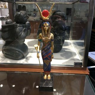 Statue Of Egyptian Goddess Isis By Artisans Guild International