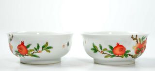 A Fine Chinese Famille Rose Porcelain Cups 2