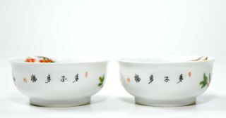 A Fine Chinese Famille Rose Porcelain Cups 3