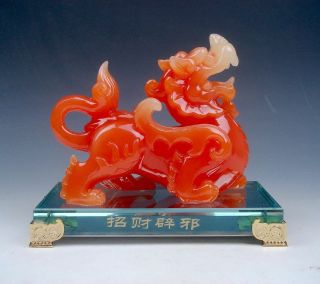 Gorgeous Chinese Feng - Shui Monster Pi - Xiu Sculpture Blessing Chi Home Decor