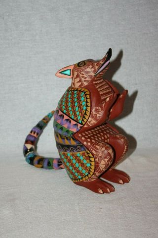 Oaxacan Wood Carving - - Jacobo And Maria Angeles Armadillo