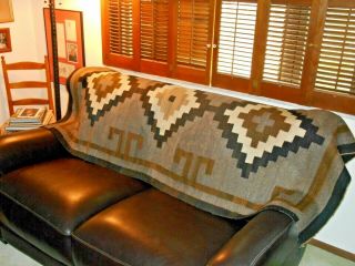 Navajo Navaho Indian Rug/weaving.  Concentric Stepped Crosses.  Vgcond