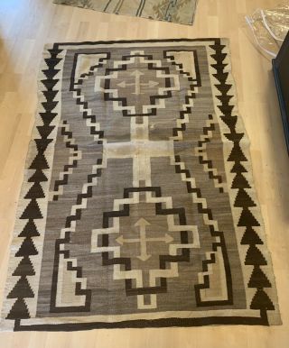 2 Antique Navajo Blankets C.  1920 65x44 33x22