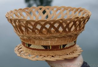 Very Fine Rare Old Northern California Hupa Yurok Karok Indian Basket