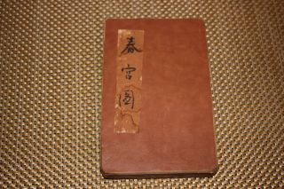 Antique Japanese Chinese Shunga Erotic Sexual Positions Practices Book - 1