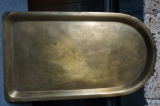 Antique Brass Vasiliy Batashev Tula Russian Imperial Tea Samovar Tray Dish Plate
