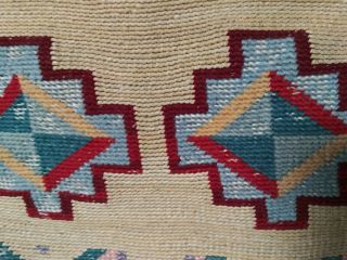 Antique Large Nez Perce Corn Husk Bag,  C.  1900 - 1920