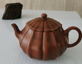 Yixing Zisha Handmade Chinese Teapot Signed By National Grandmaster Potter 顾景舟