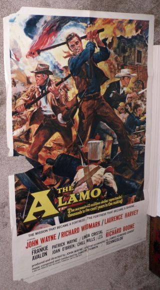 The Alamo 1960 27x41 One Sheet Movie Poster John Wayne