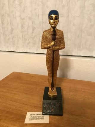 AGI Artisans Guild International Standing Ptah,  God of Memphis Egyptian Statue 3