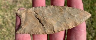 Native American Paleo Illinois Fluted Clovis Point Arrowhead