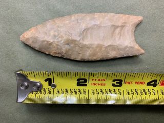 Native American Paleo Illinois Fluted Clovis Point Arrowhead 3