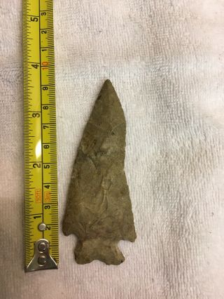 Hardin Knife Authentic Arrowhead Indian Artifact From Lyndon,  Kansas
