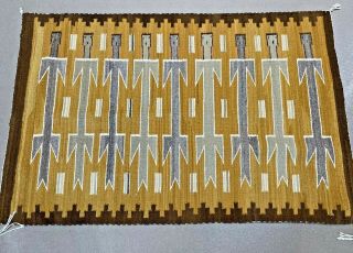 Old Navajo Yei Rug,  2’7” X 3’11”