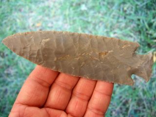 Fine 5 5/8 Inch G10 Tennessee Knobbed Hardin Point With Arrowheads Artifacts