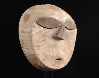 Xl African Tribal Art,  Unusual Luba Mask From Democratic Republic Of Congo