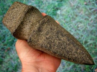 Fine 8 1/4 Inch G10 Ohio Grooved Hardstone Axe With Arrowheads Artifacts