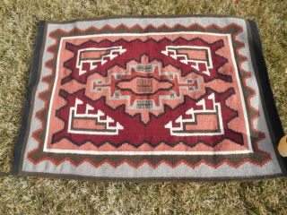 Two Grey Hills Rug Ella Mae Little Authentic Navajo Blanket / Rug 50 