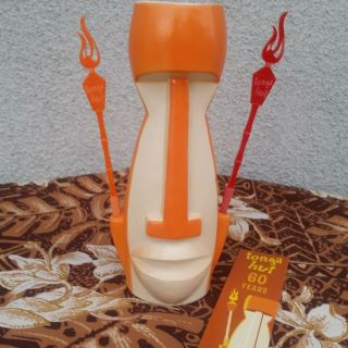 Tonga Hut 60th Anniversary Shag Orange Tiki Mug Limited Edition