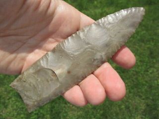 Authentic 5 3/4 " Paleo Fluted Clovis Found In Lee Co.  Kentucky