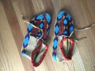 Native American Moccasins,  Northern Plains,  Approximately 30 Yr Old