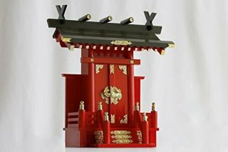 Japan Shinto Wood Inari Red Kamidana Household Shinto Altar Shrine God House