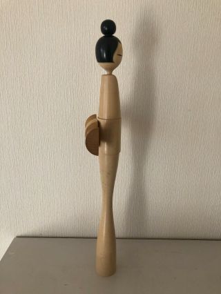 Japanese Sosaku kokeshi doll by Shido Shozan 47 cm 18.  5 inches 3