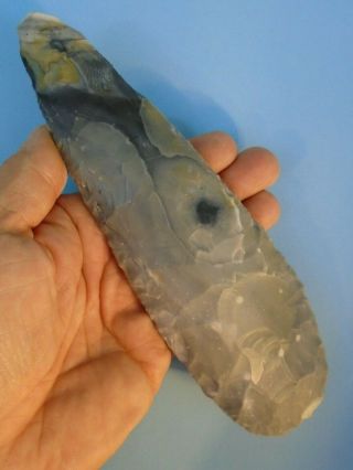 Authentic 8 " Mayan Knife From Cuello Site Mid Pre - Classic Period 1,  200 - 800 B.  C.