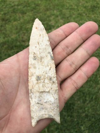 Native American Paleo Fluted Clovis Point Arrowhead