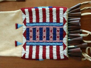 Native American Beaded Pipe Bag 2