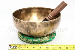 Master Quality Healing Tibetan Singing Bowl Hand Hammered 8.  5 " /1447g Heavy
