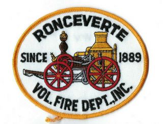 Ronceverte (greenbrier Co. ) Wv West Virginia Volunteer Fire Dept.  Patch -