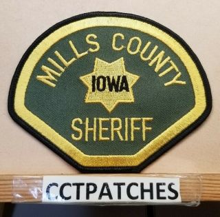Mills County,  Iowa Sheriff (police) Shoulder Patch Ia