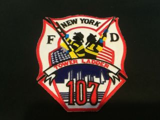 York City Fire Department Patch - Fdny - Tower Ladder 107