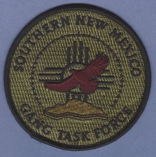 Southern Mexico Law Enforcement Gang Task Force Shoulder Patch