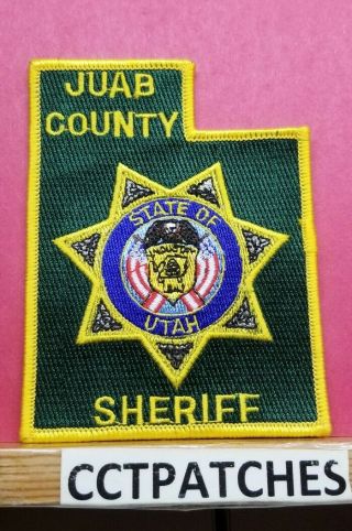 Juab County,  Utah Sheriff (police) Shoulder Patch Ut