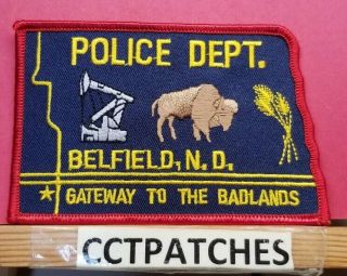 Belfield,  North Dakota Police Shoulder Patch Nd