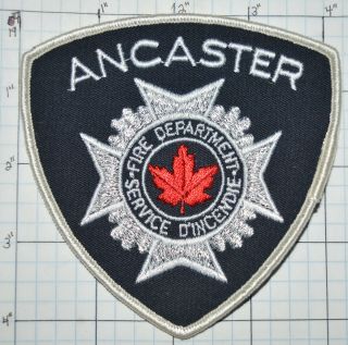 Canada,  Ancaster Fire Dept Patch