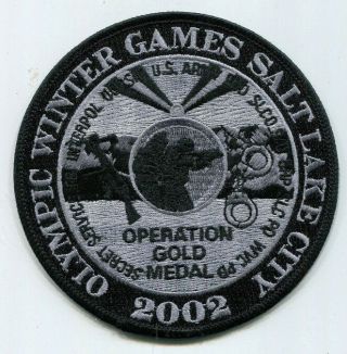 Operation Gold Medal Fbi Usss Patch - 2002 Utah Olympics / Police Highway Patrol