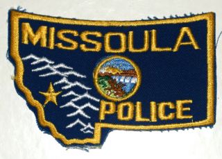Missoula Montana Mt Sheriff Police Patch – State Shape – Great Falls Sunrise