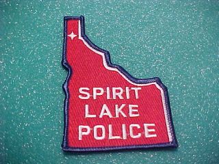 Spirit Lake Idaho Police Patch Shoulder Size