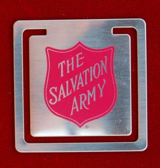 Salvation Army Shield Metal Page Bookmark